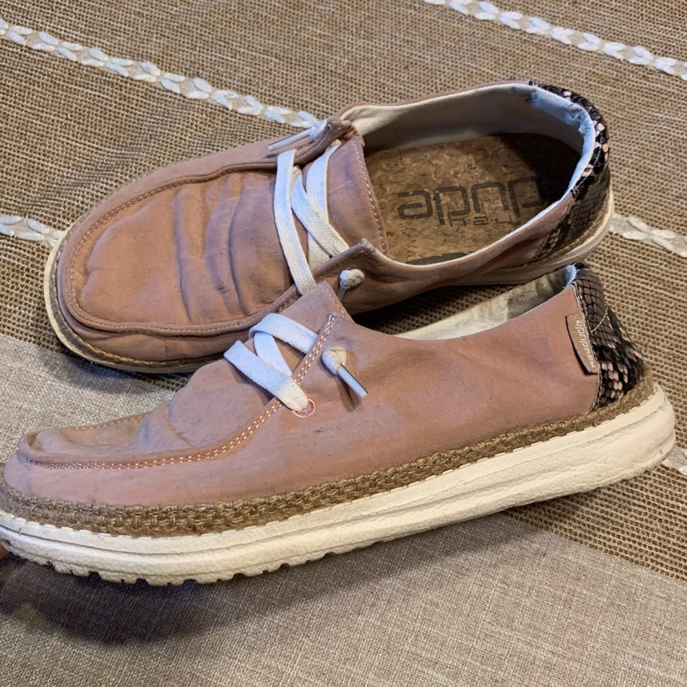 Ladies Hey Dude Python Pink - image 1